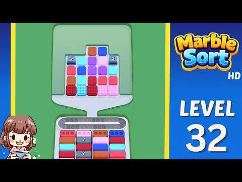 Marble Sort Level 32 walkthrough preview