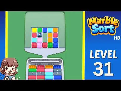 Marble Sort Level 31 walkthrough preview