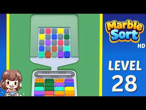 Marble Sort Level 28 walkthrough preview