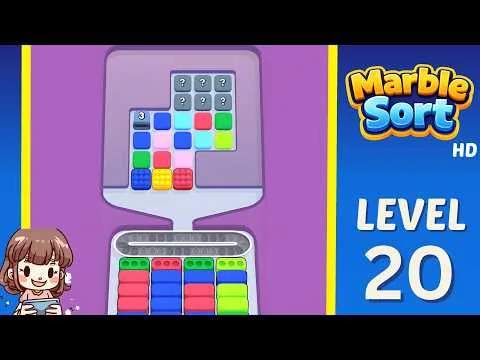 Marble Sort Level 20 walkthrough preview