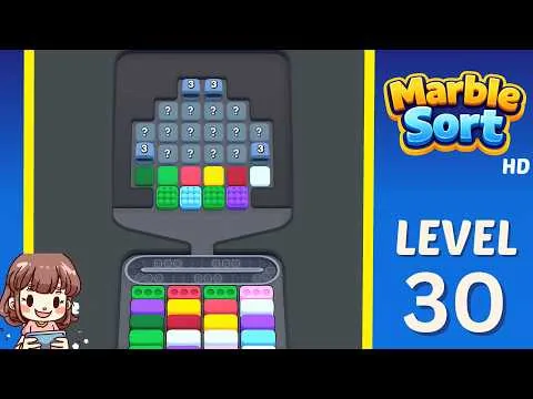 Marble Sort Level 30 walkthrough preview