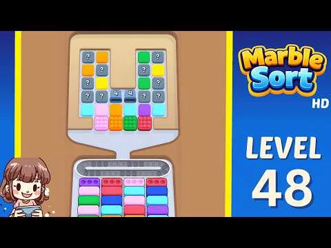 Marble Sort Level 48 walkthrough preview