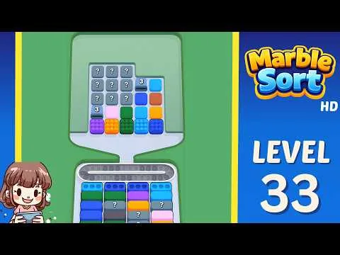 Marble Sort Level 33 walkthrough preview