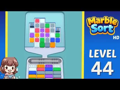 Marble Sort Level 44 walkthrough preview