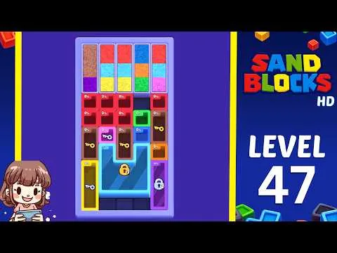 Sand Blocks Level 47 walkthrough preview