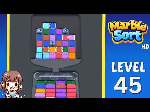 Marble Sort Level 45 walkthrough preview