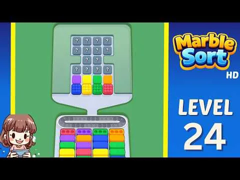 Marble Sort Level 24 walkthrough preview