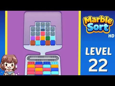 Marble Sort Level 22 walkthrough preview