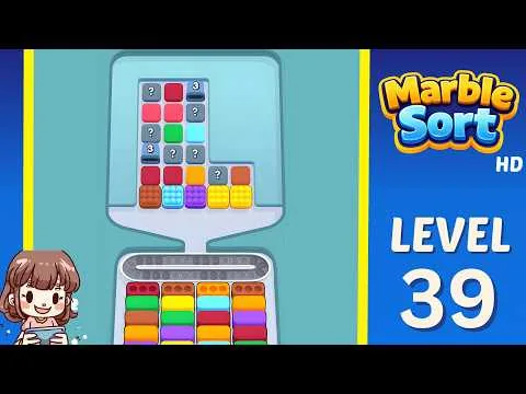Marble Sort Level 39 walkthrough preview