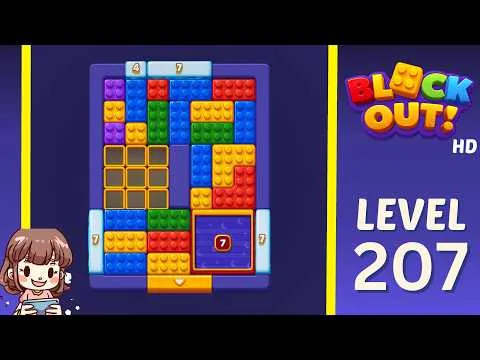 Block Out! Level 207 walkthrough preview