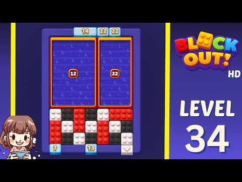 Block Out! Level 34 walkthrough preview