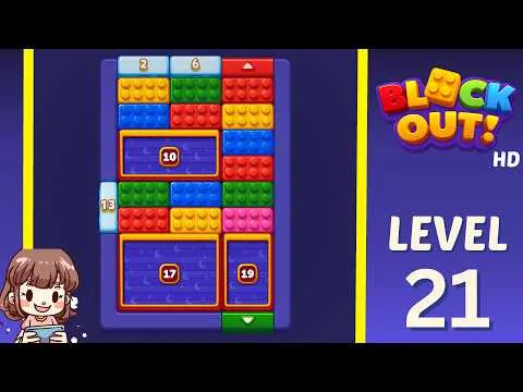 Block Out! Level 21 walkthrough preview
