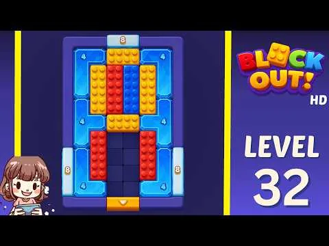 Block Out! Level 32 walkthrough preview