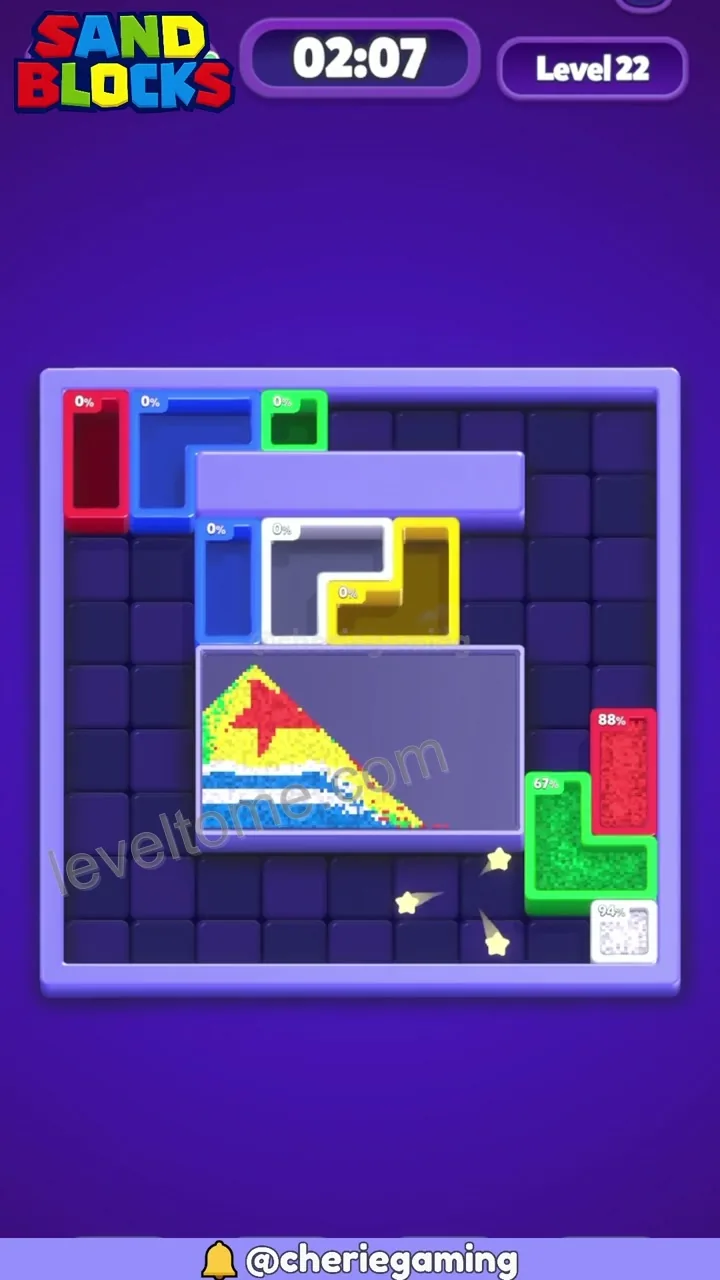 Sand Blocks Level 22 step 6