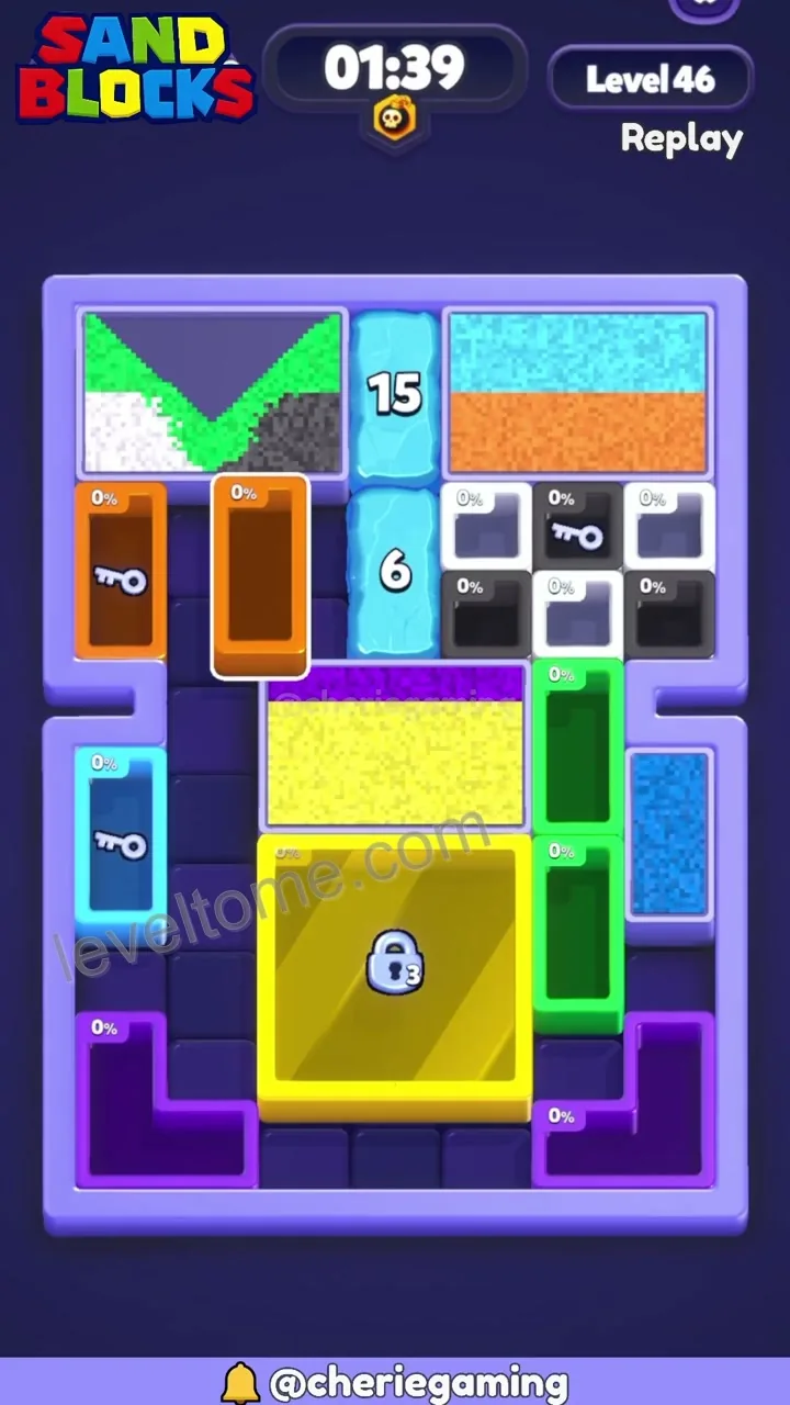 Sand Blocks Level 46 step 6