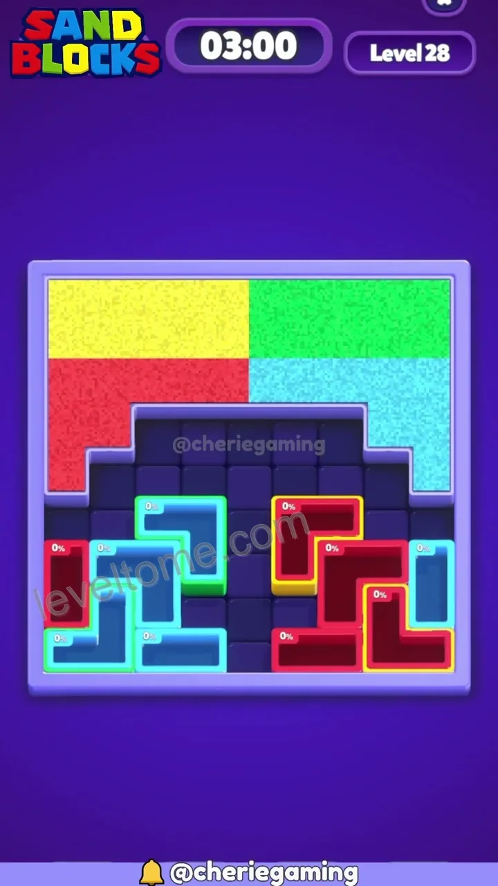 Sand Blocks Level 28 step 1