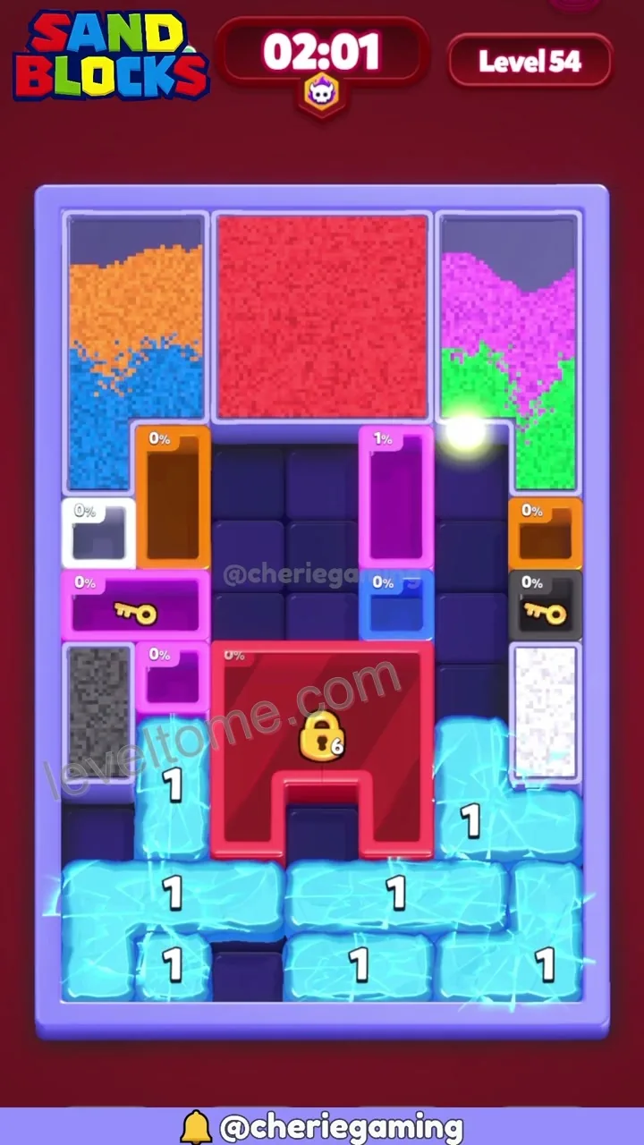 Sand Blocks Level 54 step 4