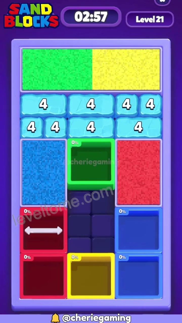 Sand Blocks Level 21 step 2