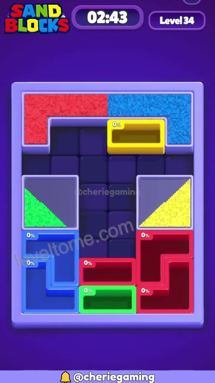 Sand Blocks Level 34 step 5