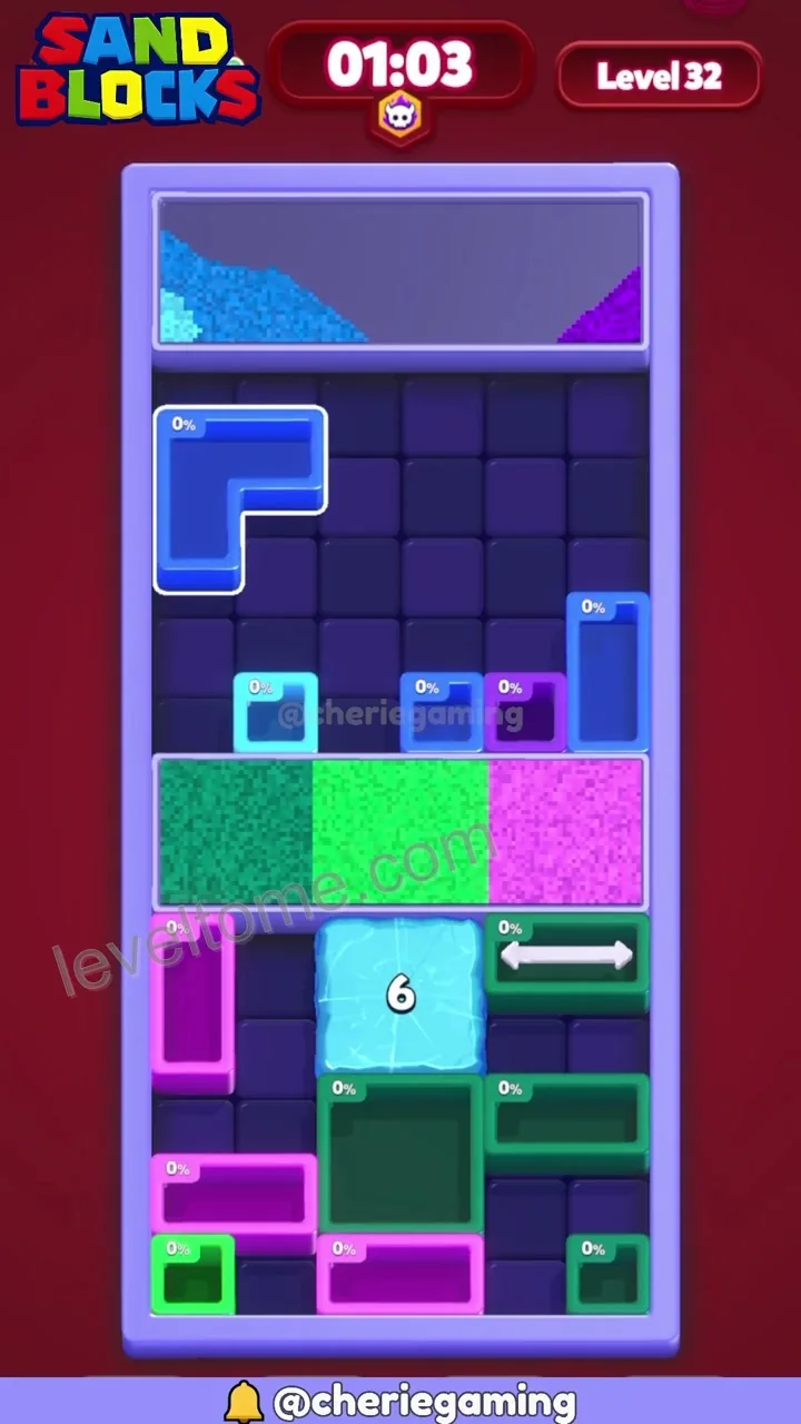 Sand Blocks Level 32 step 7