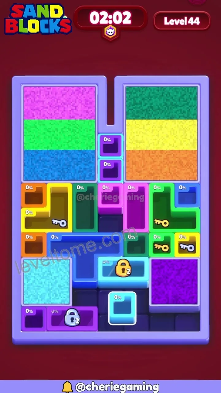 Sand Blocks Level 44 step 2
