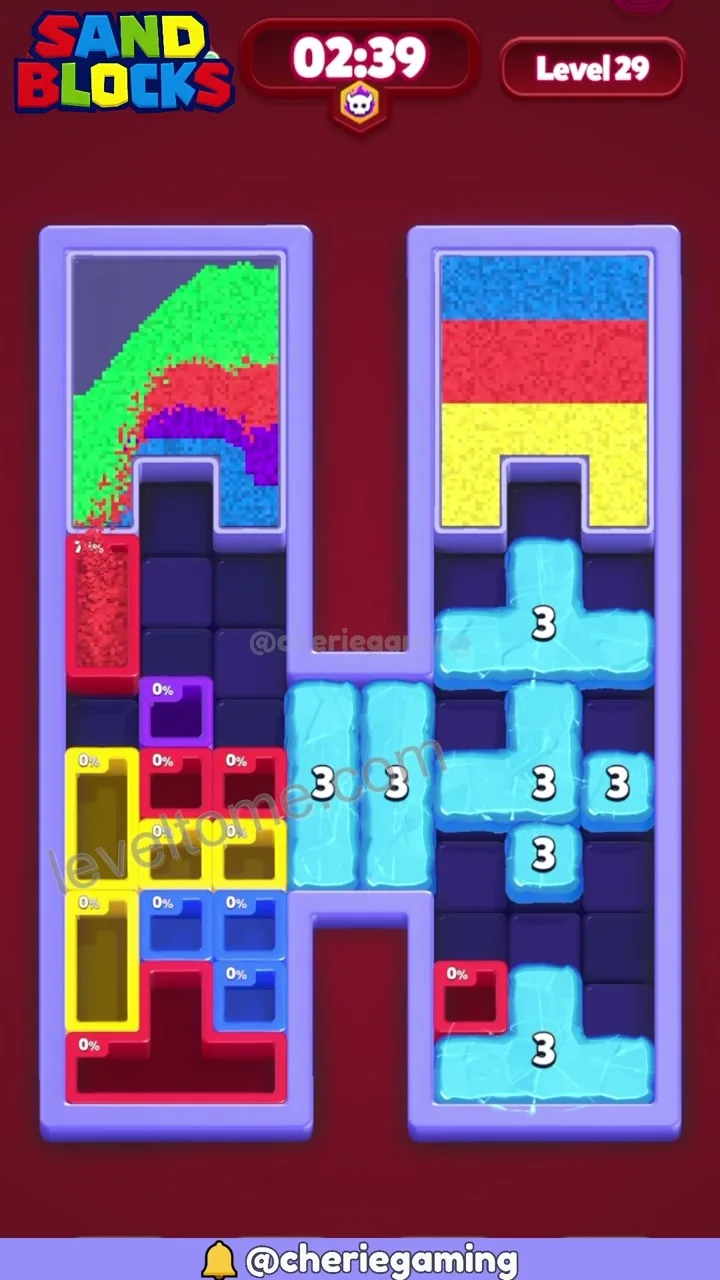 Sand Blocks Level 29 step 3