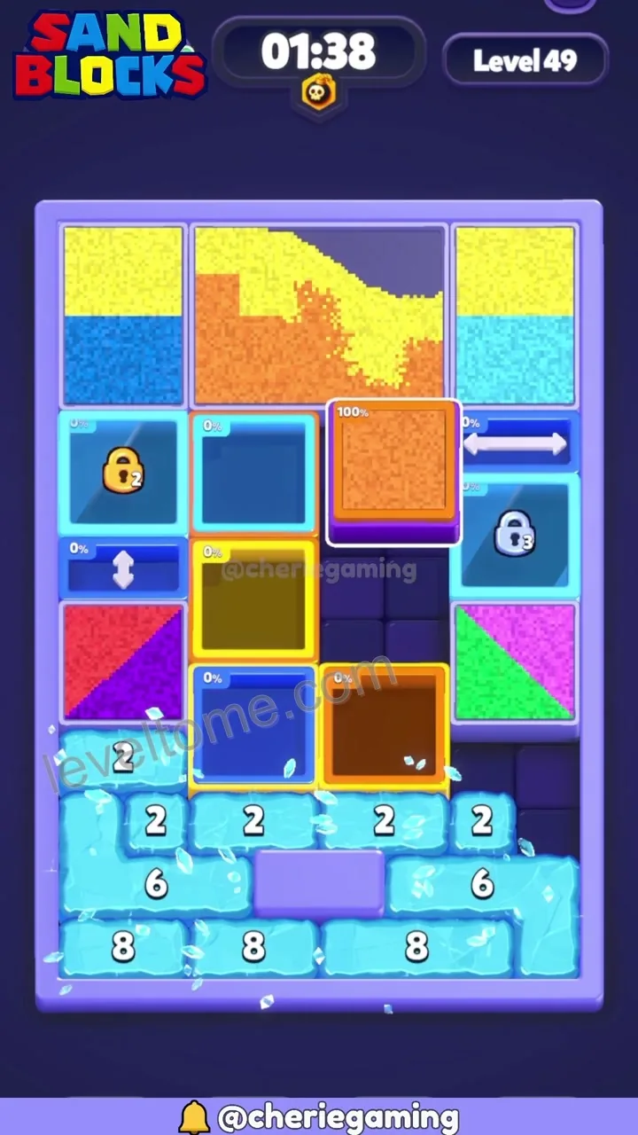 Sand Blocks Level 49 step 2