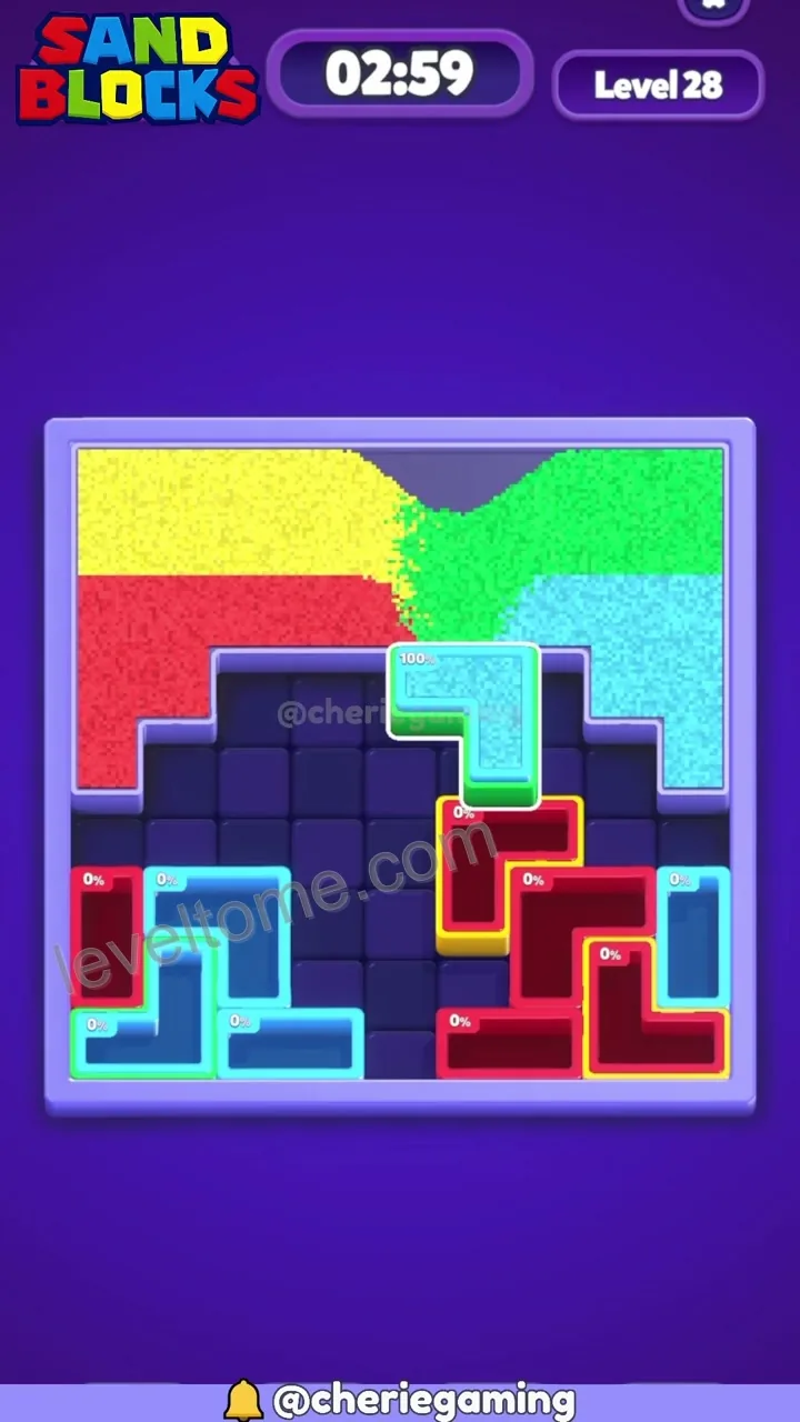 Sand Blocks Level 28 step 2