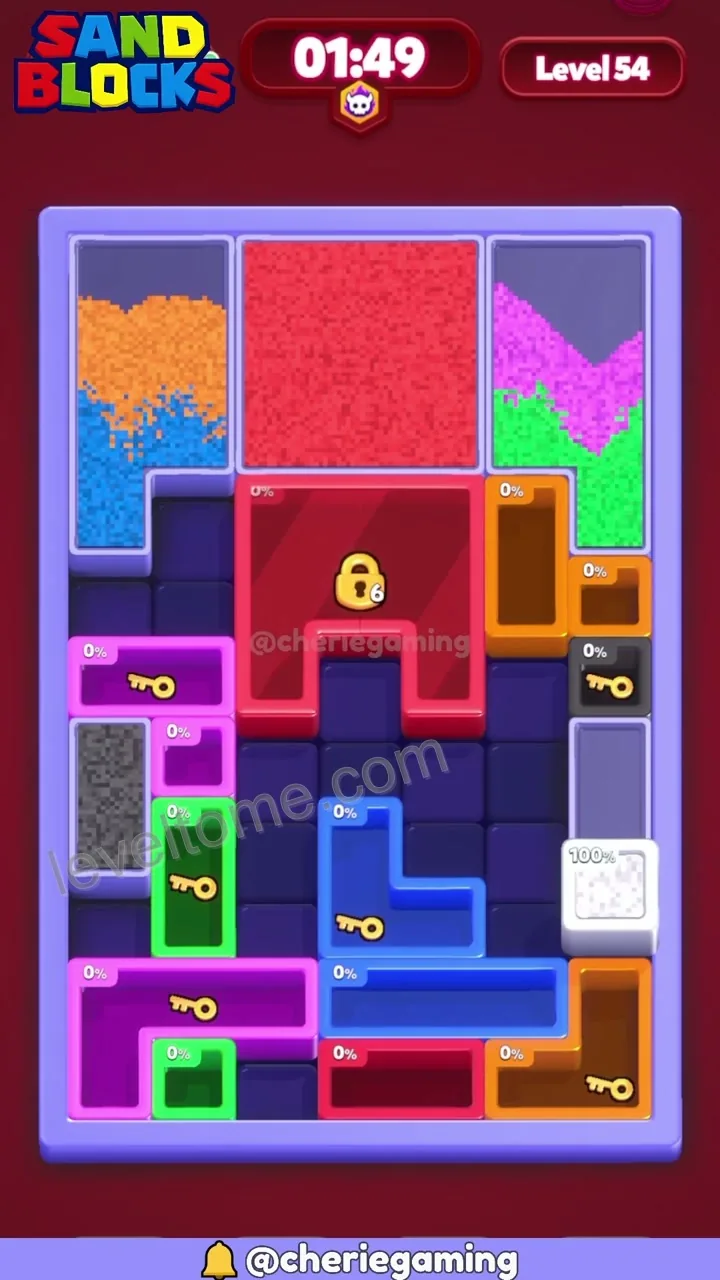 Sand Blocks Level 54 step 5