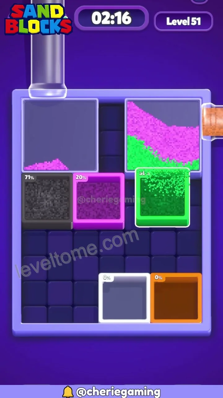 Sand Blocks Level 51 step 6