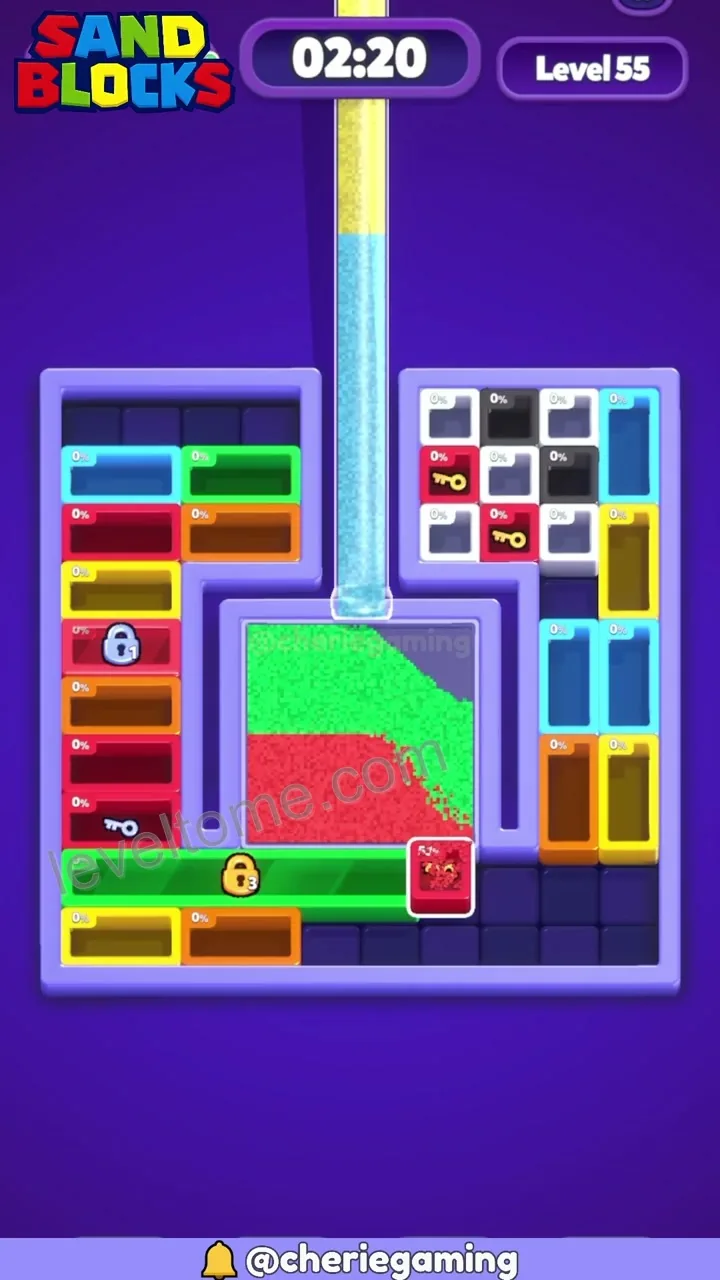 Sand Blocks Level 55 step 2