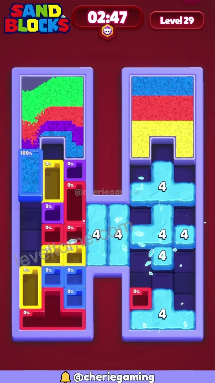 Sand Blocks Level 29 step 2