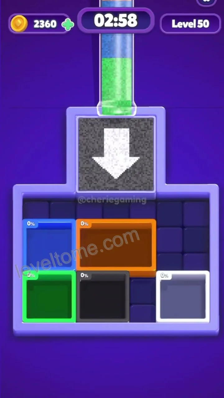 Sand Blocks Level 50 step 2