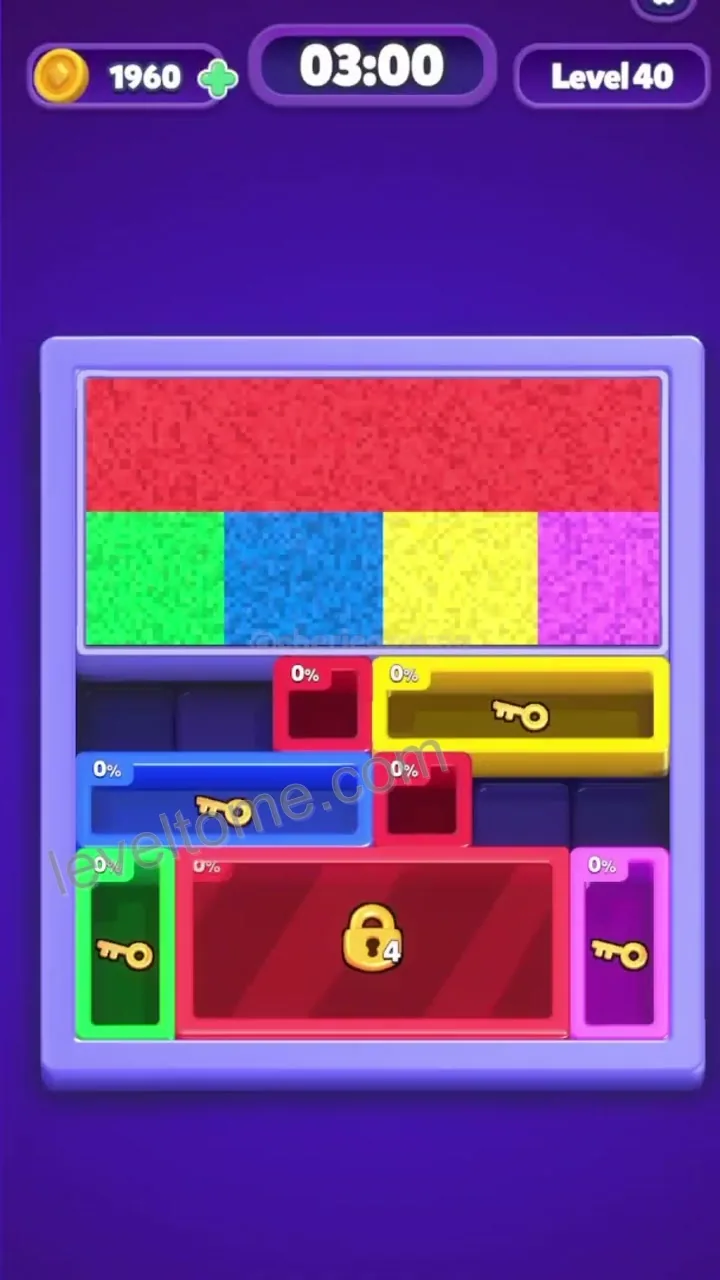 Sand Blocks Level 40 walkthrough preview