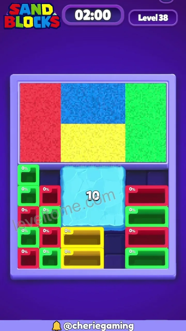 Sand Blocks Level 38 step 2