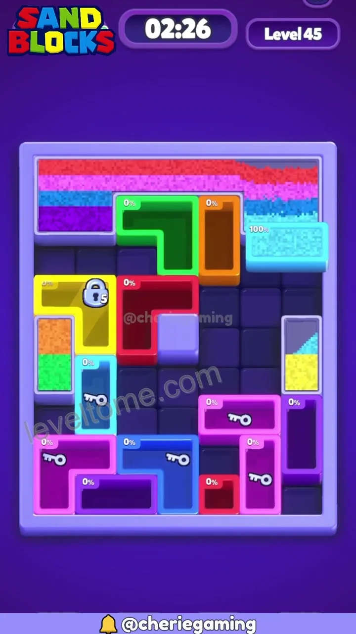 Sand Blocks Level 45 step 2