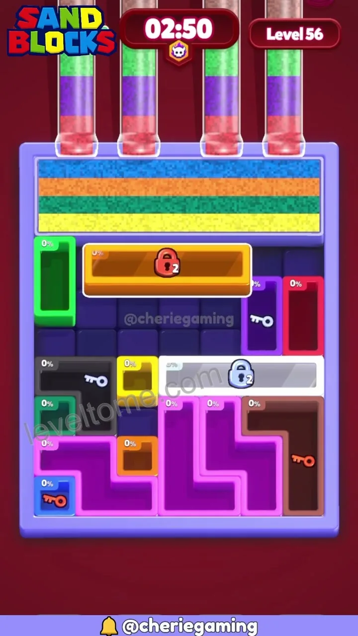 Sand Blocks Level 56 step 2