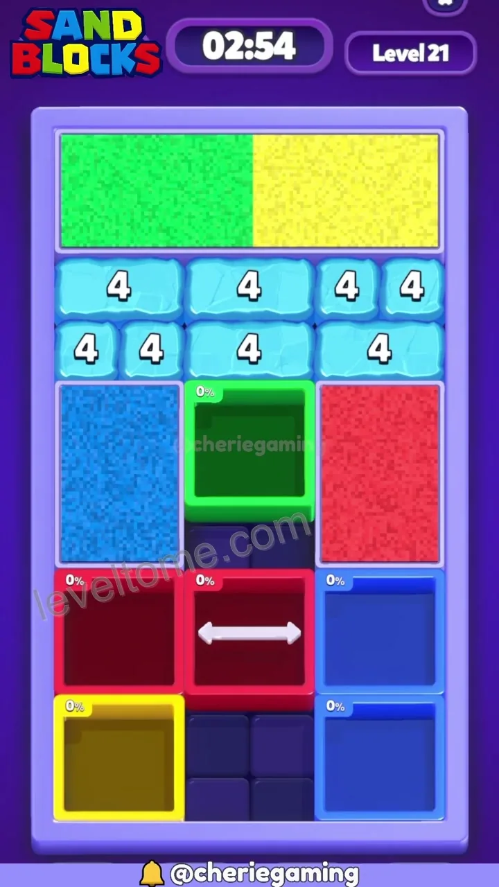 Sand Blocks Level 21 step 3