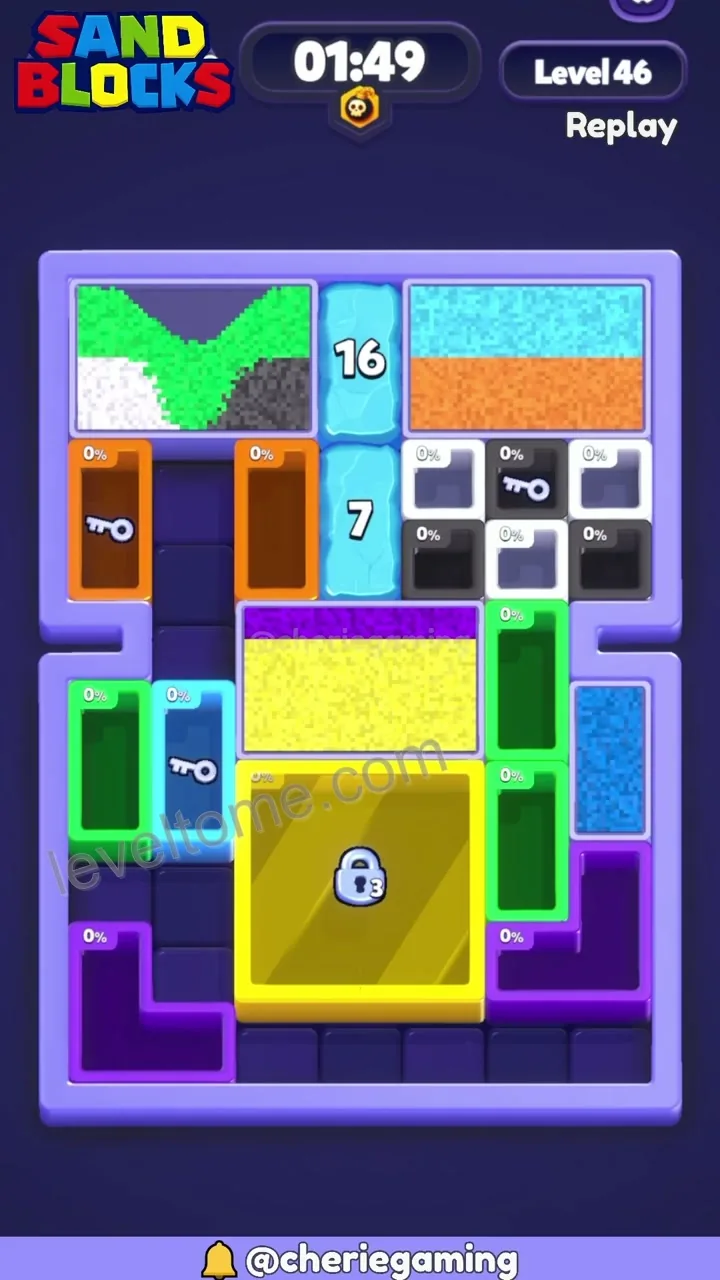 Sand Blocks Level 46 step 5