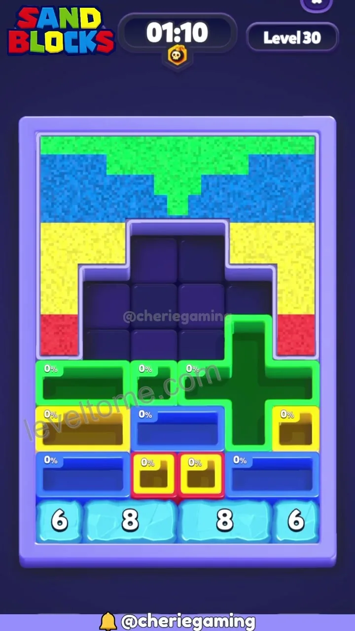 Sand Blocks Level 30 walkthrough preview