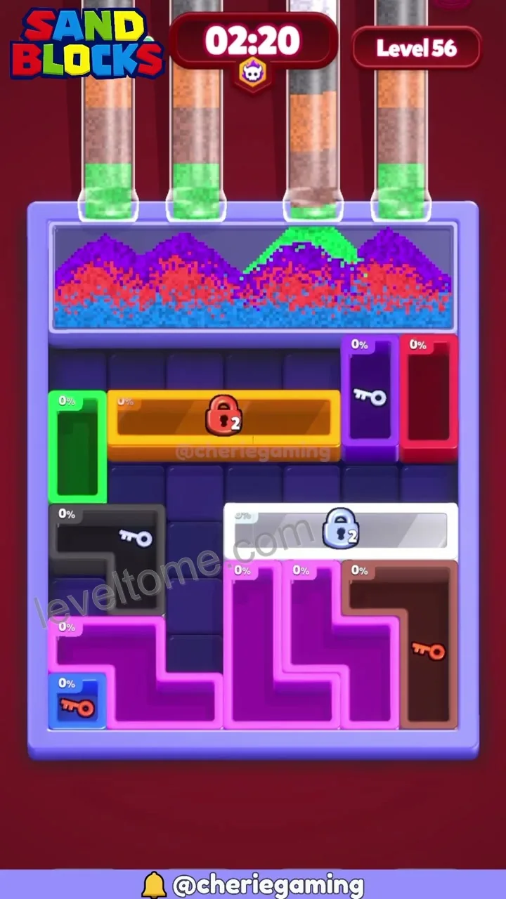 Sand Blocks Level 56 step 5