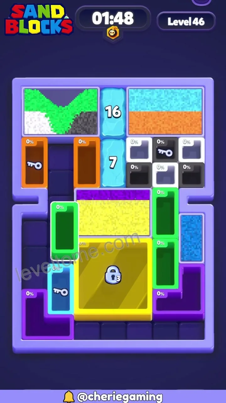 Sand Blocks Level 46 step 2