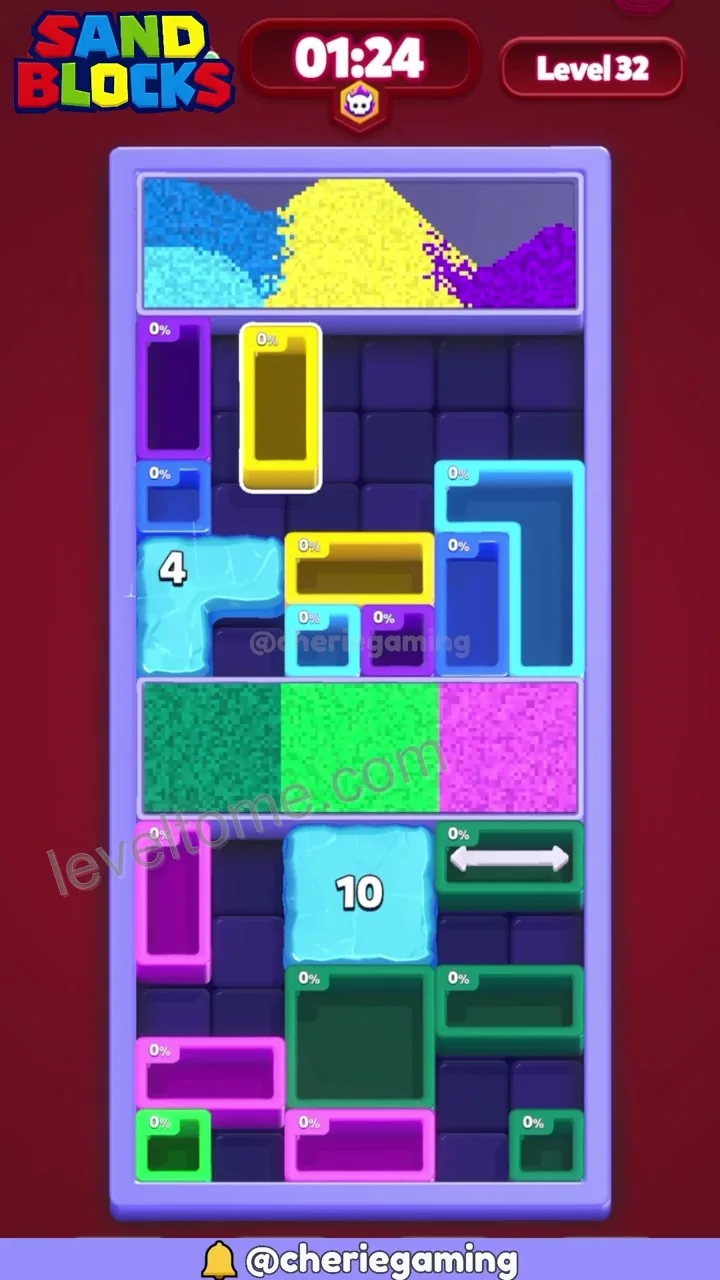 Sand Blocks Level 32 step 3
