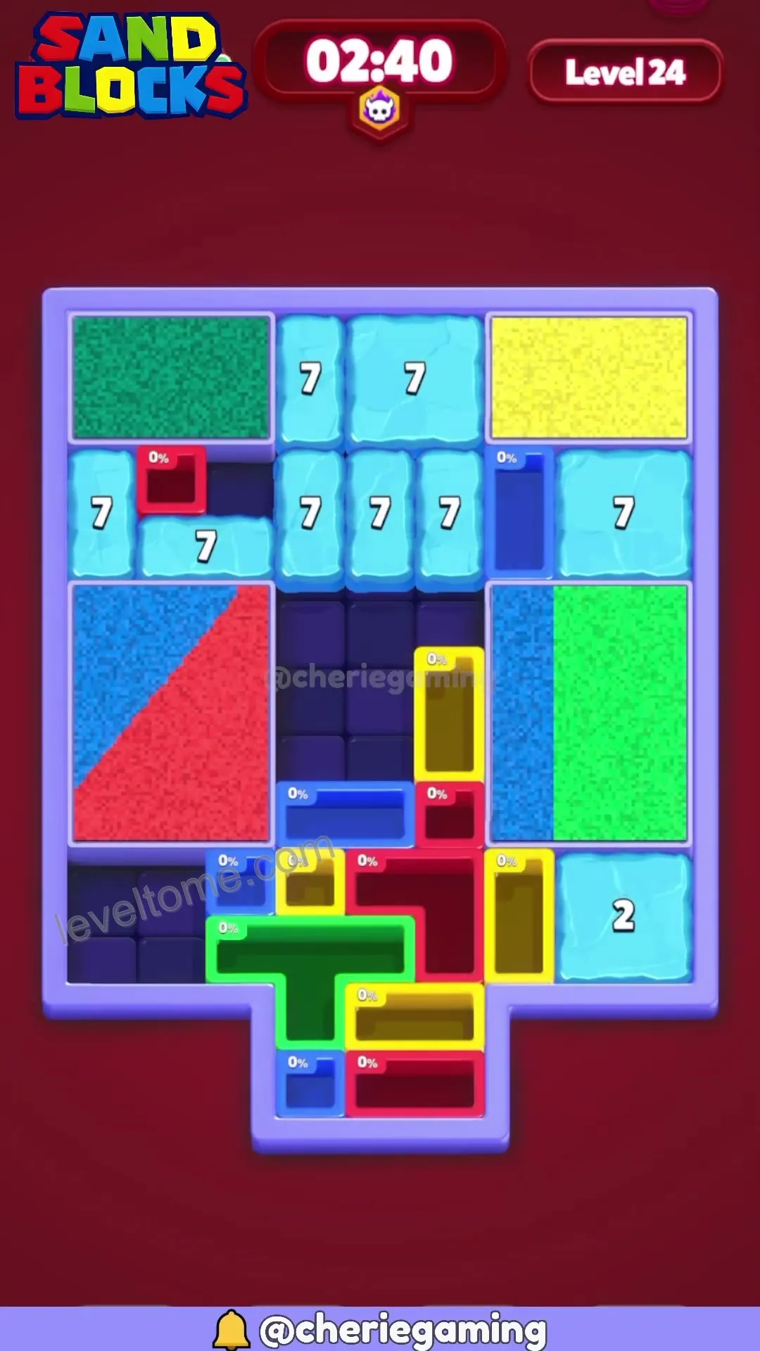 Sand Blocks Level 24 walkthrough preview