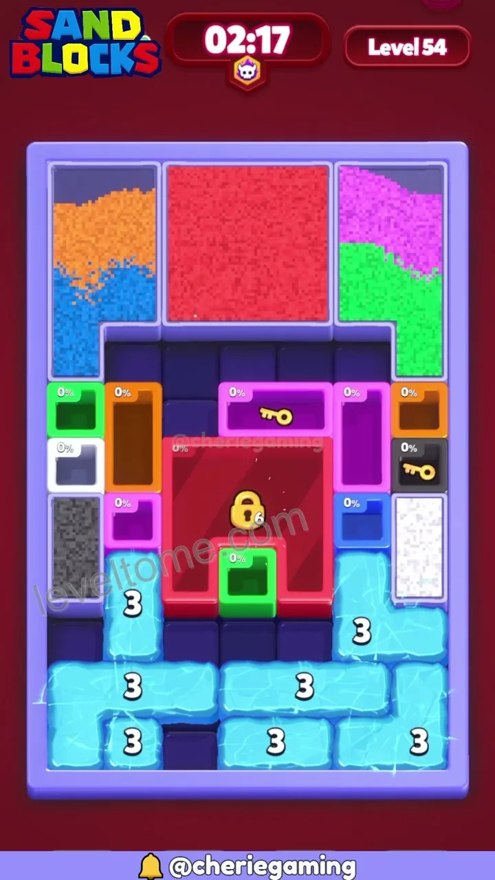 Sand Blocks Level 54 step 3