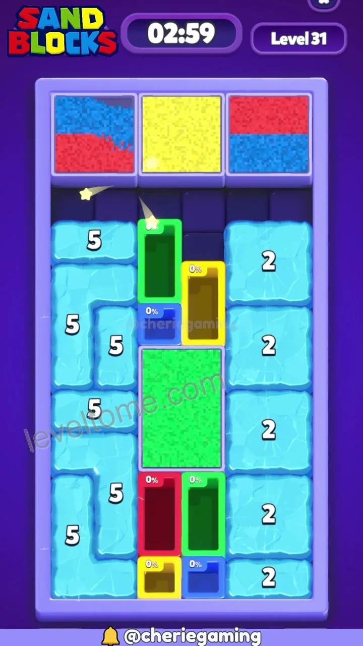 Sand Blocks Level 31 step 2