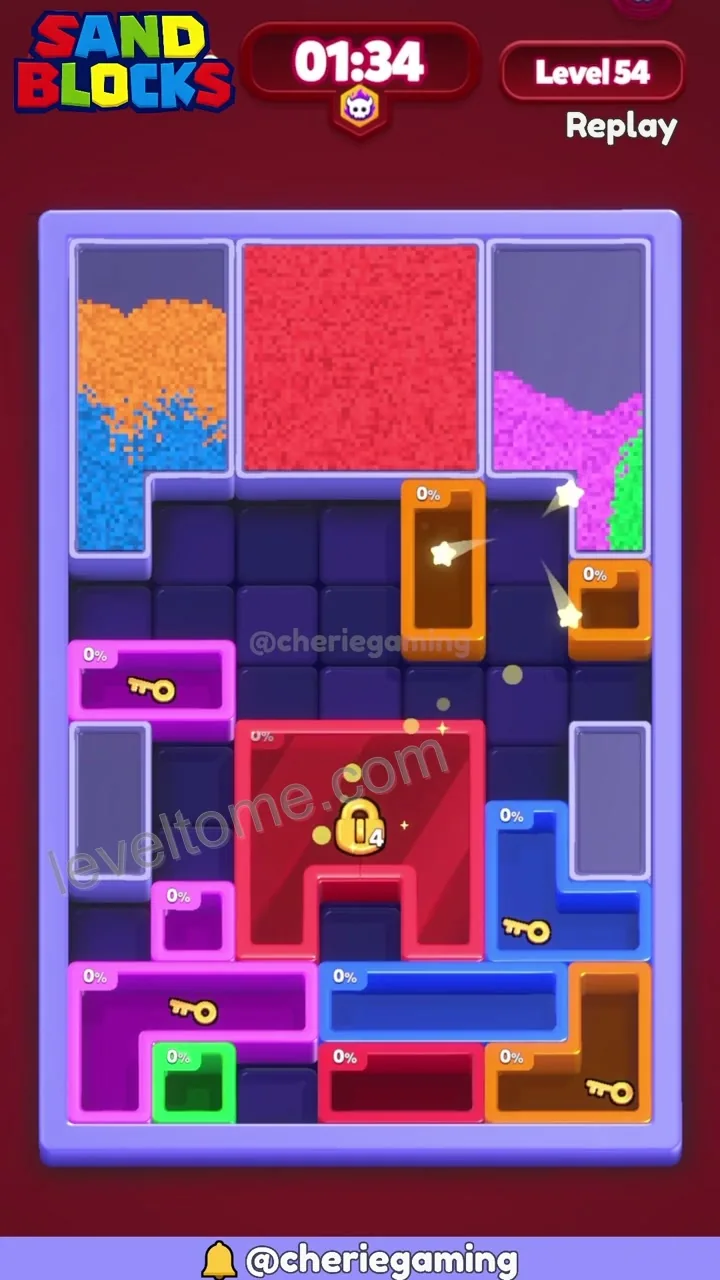 Sand Blocks Level 54 step 7