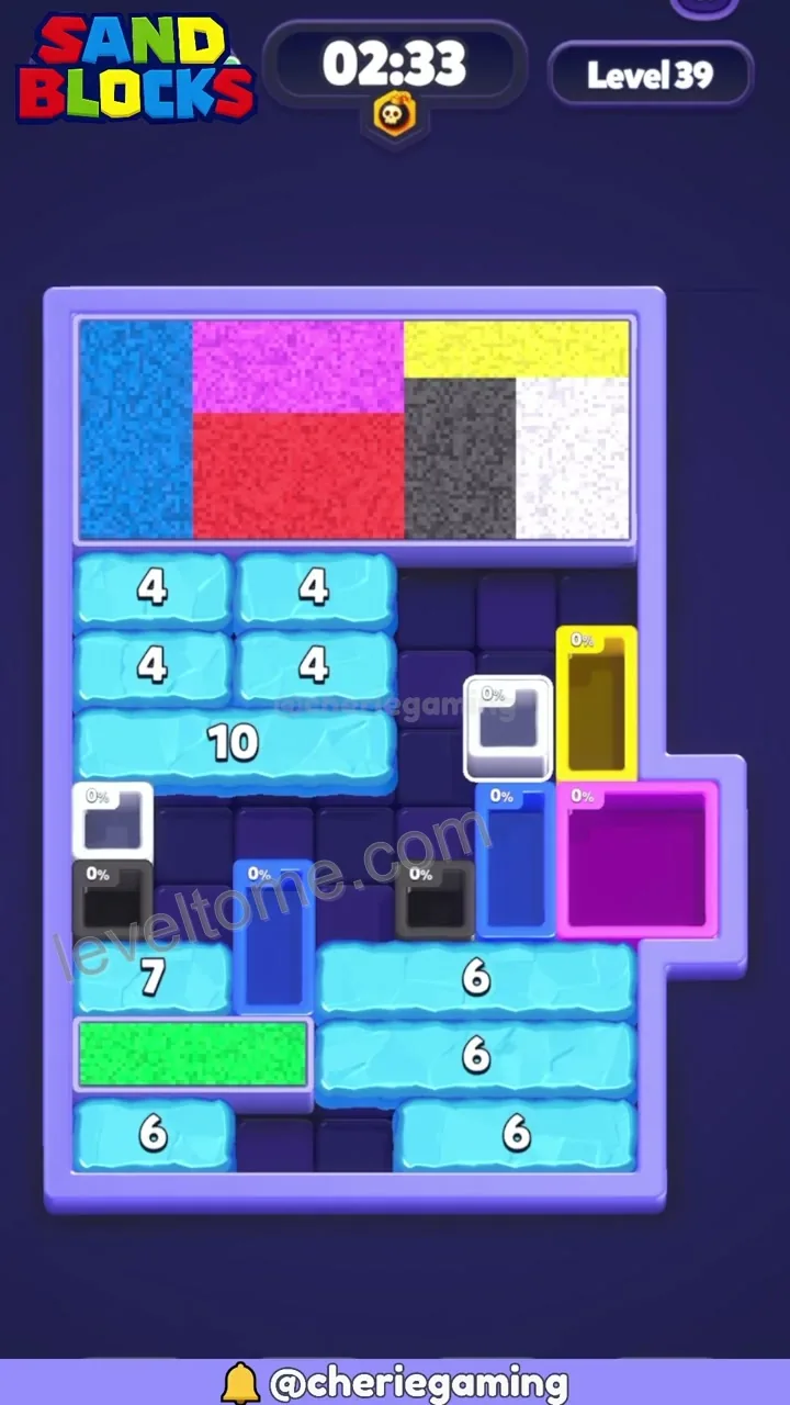 Sand Blocks Level 39 step 2