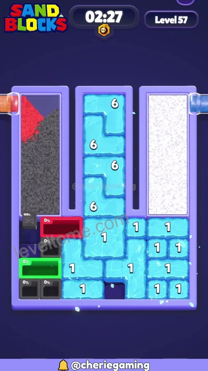 Sand Blocks Level 57 step 2