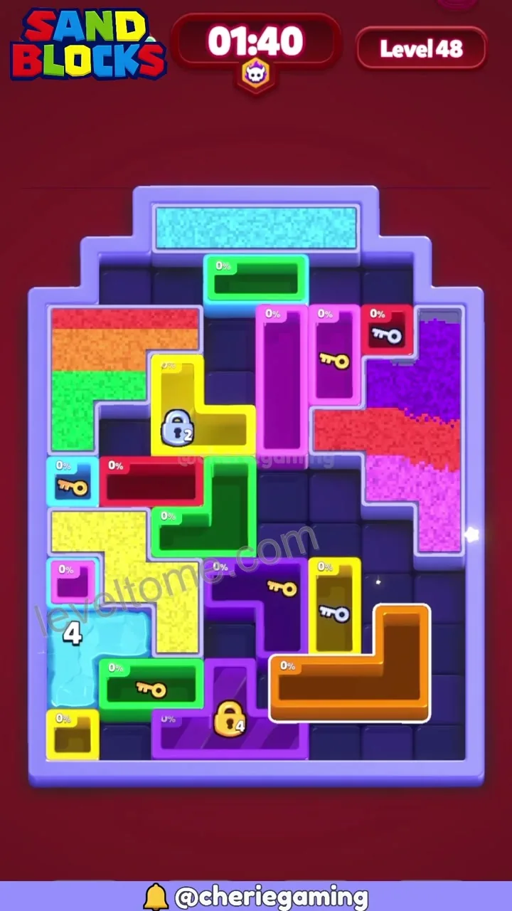 Sand Blocks Level 48 step 2